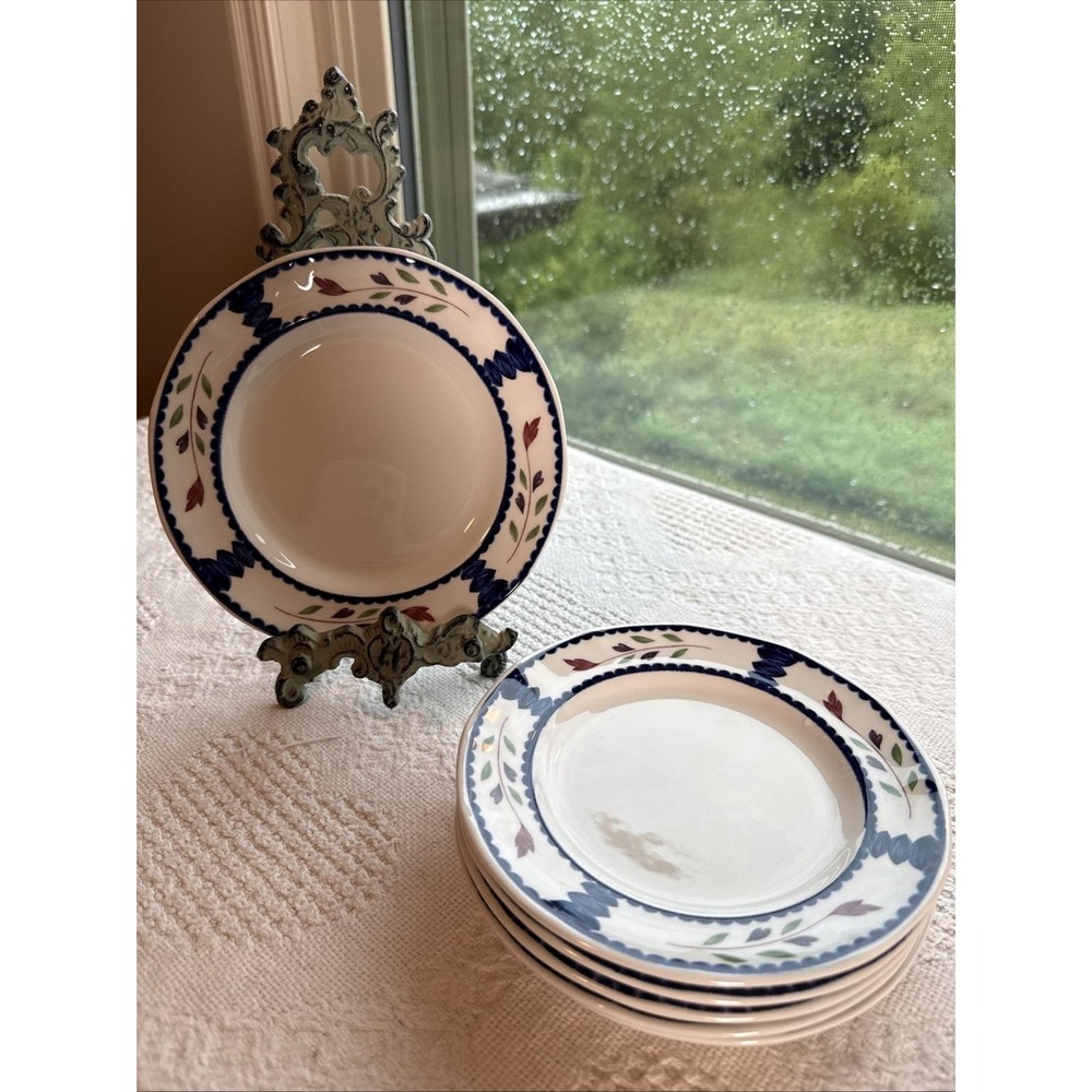 Adams Lancaster Bread & Butter Plates X6 Real English Ironstone 6 Inches Vintage